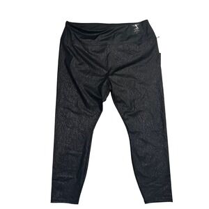 NWT Simply Vera Wang Women‎ 2X High Rise Live In Faux Leather Shaping Legging